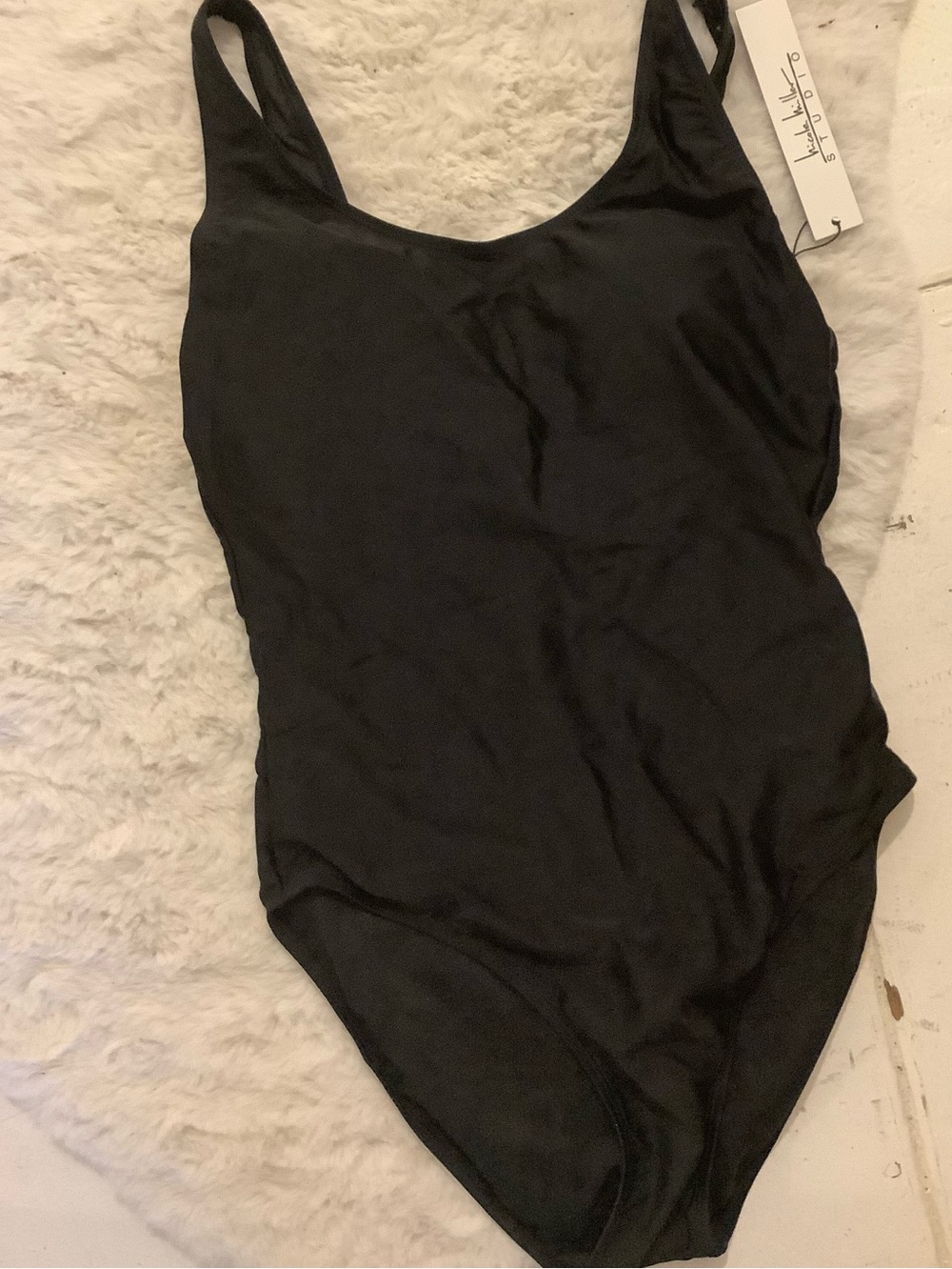 Classic Black One-Piece Swimsuit Nicole miller new